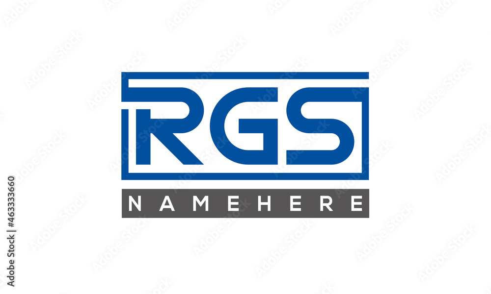RGS creative three letters logo RGS creative three letters logo