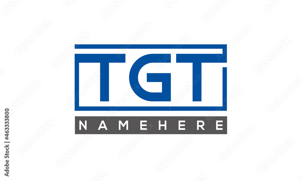 TGT creative three letters logo TGT creative three letters logo