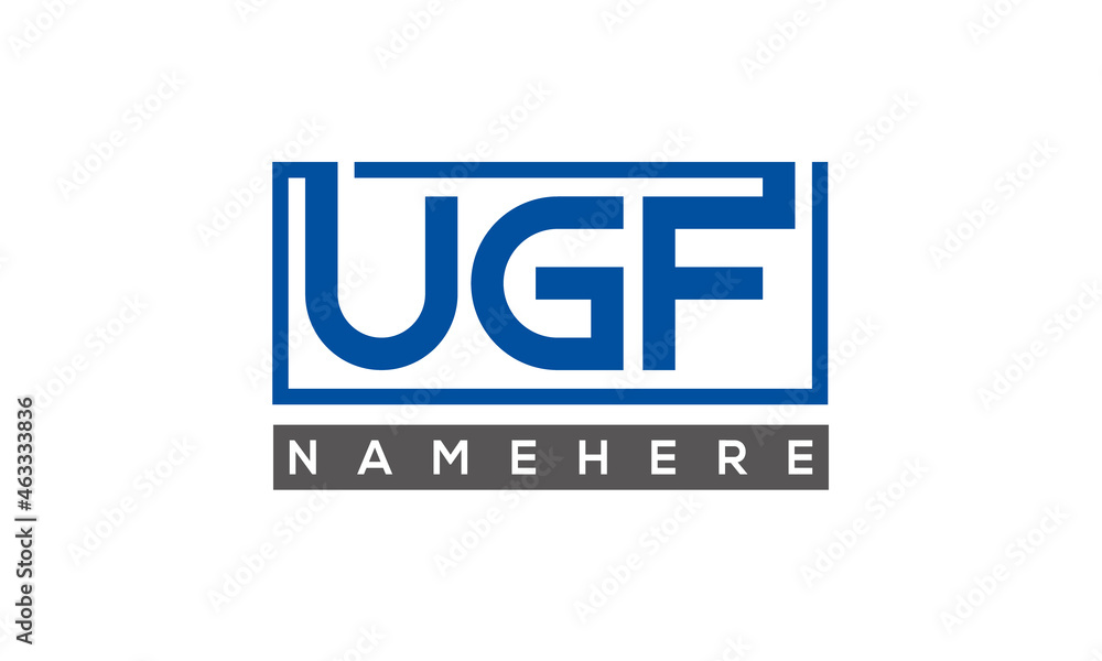 UGF creative three letters logo UGF creative three letters logo