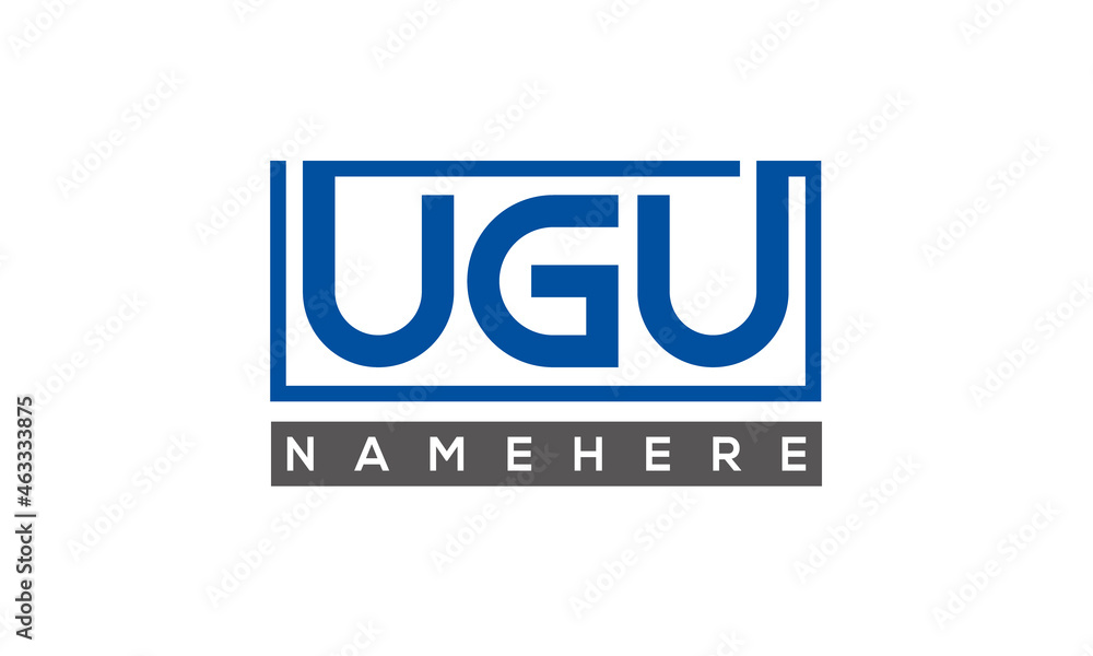 UGU creative three letters logo UGU creative three letters logo