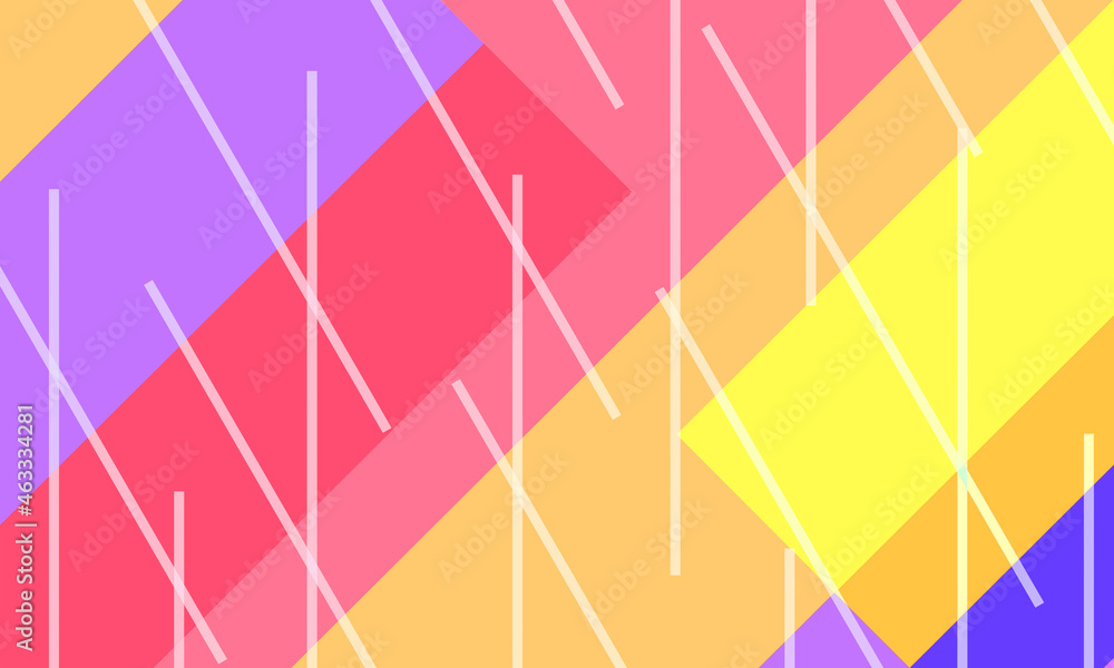 Fototapeta premium stack of slanted color plaid background and stripes