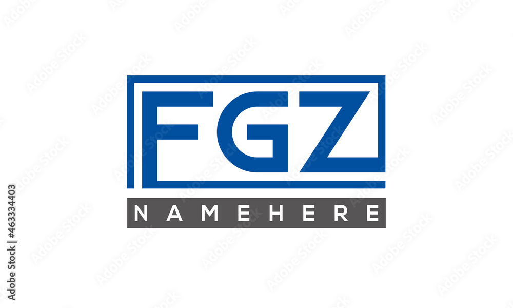 FGZ creative three letters logo FGZ creative three letters logo