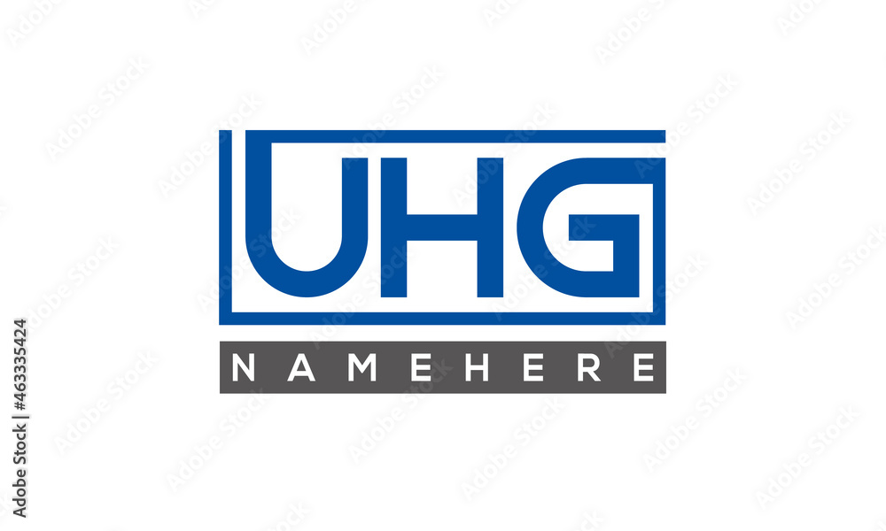 UHG creative three letters logo UHG creative three letters logo
