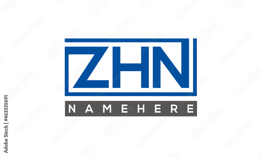 ZHN creative three letters logo ZHN creative three letters logo