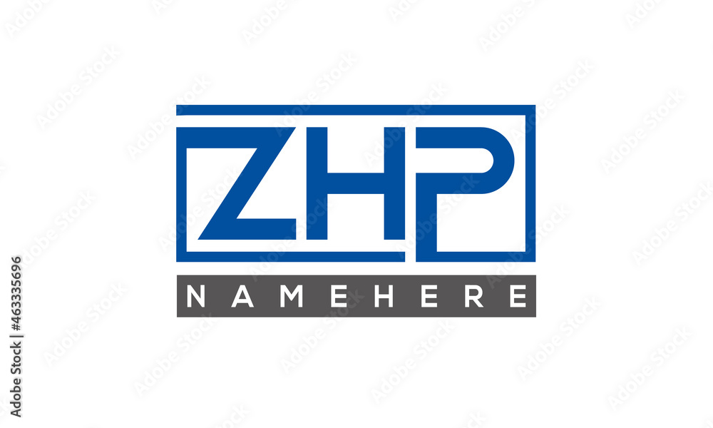 ZHP creative three letters logo ZHP creative three letters logo