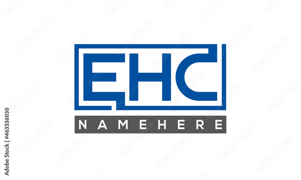 EHC creative three letters logo EHC creative three letters logo