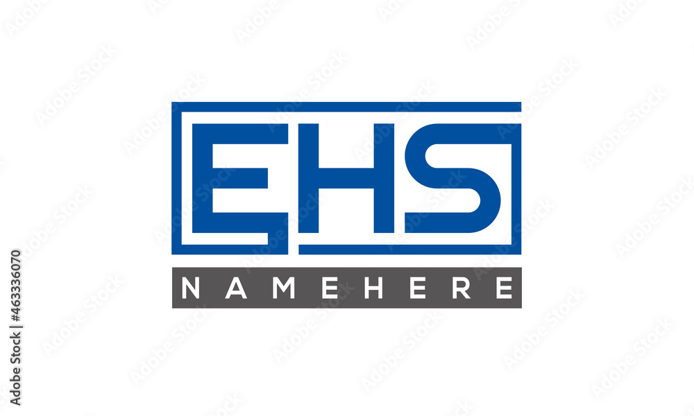 EHS creative three letters logo EHS creative three letters logo