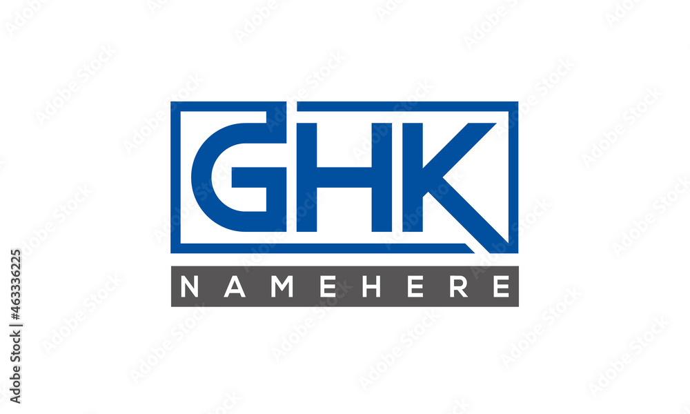GHK creative three letters logo	