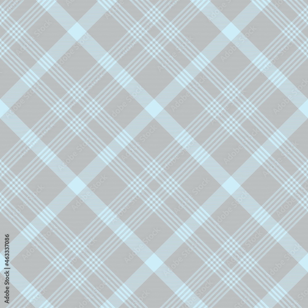 Fototapeta premium Sky Blue Diagonal Plaid Tartan textured Seamless Pattern Design