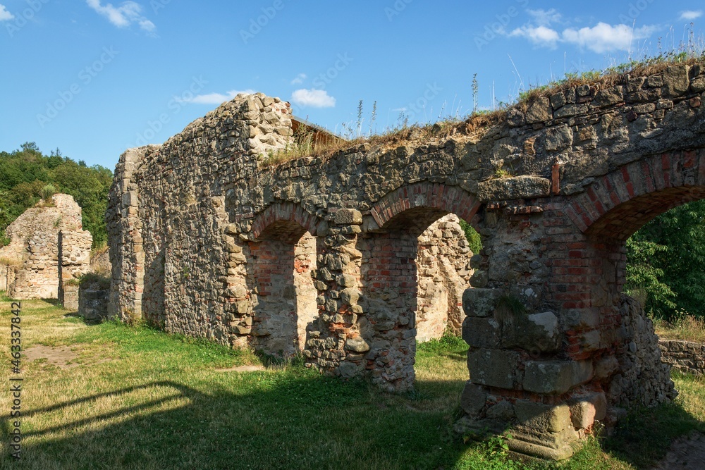 Ruins of Lukov Castle. Central Moravia. Europe. 