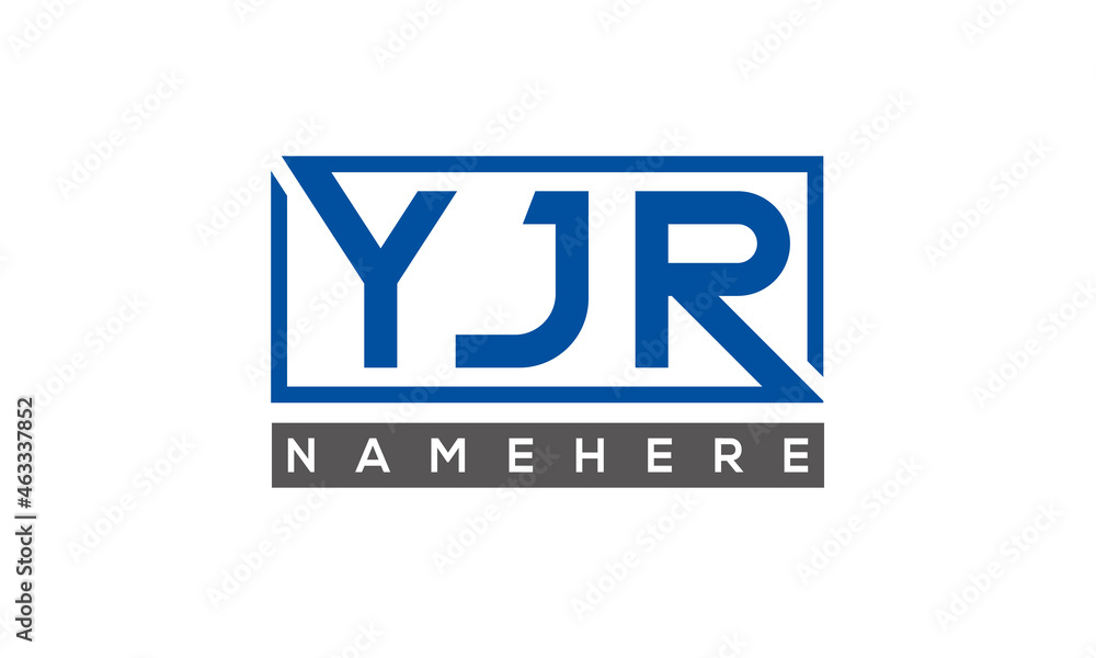 YJR creative three letters logo YJR creative three letters logo