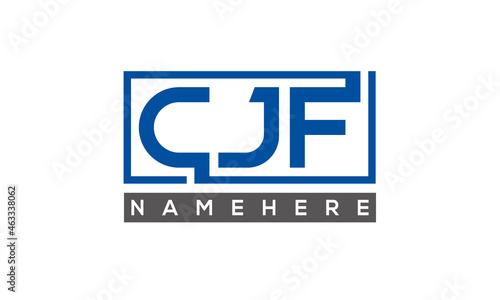 CJF creative three letters logo