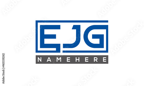 EJG creative three letters logo