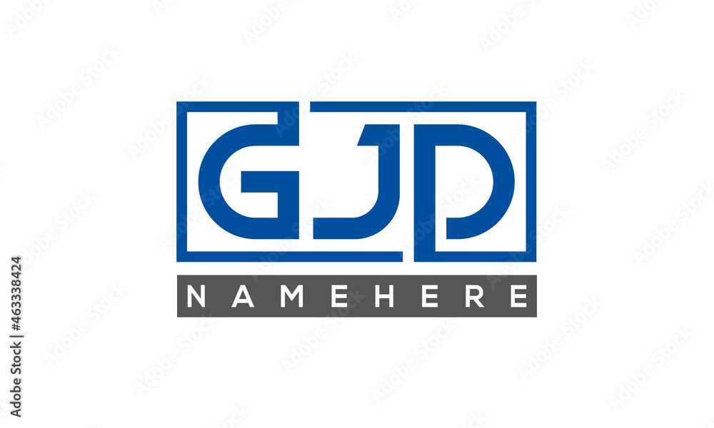 GJD creative three letters logo GJD creative three letters logo