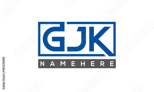 GJK creative three letters logo
