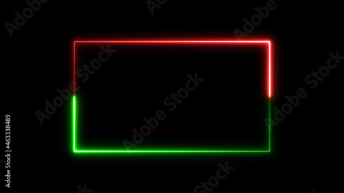 neon glow color moving seamless art loop background abstract motion screen background animated box shapes 4K loop lines.