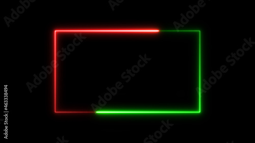 neon glow color moving seamless art loop background abstract motion screen background animated box shapes 4K loop lines.