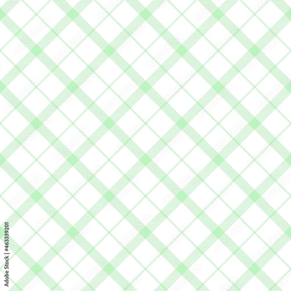Fototapeta premium Green Diagonal Plaid Tartan textured Seamless Pattern Design