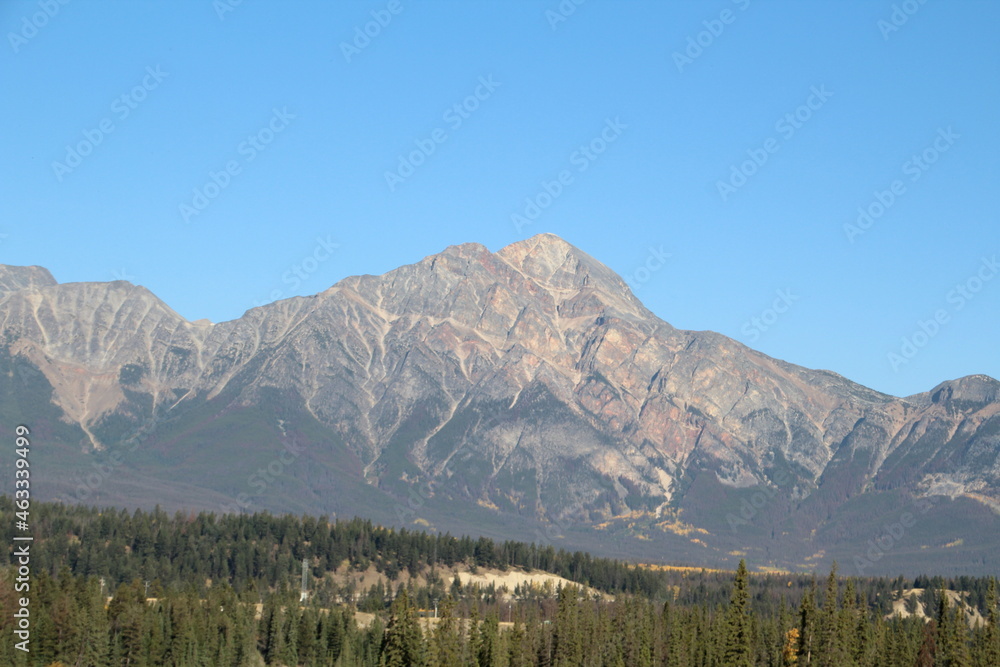 Fototapeta premium Tall Mountain, Jasper National Park, Alberta