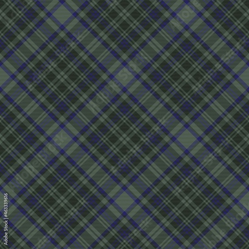 Green Diagonal Plaid Tartan textured Seamless Pattern Design