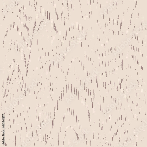 Seamless birch bark, wooden pattern. Wood grain texture. Dense lines. Abstract white background. Vector illustration