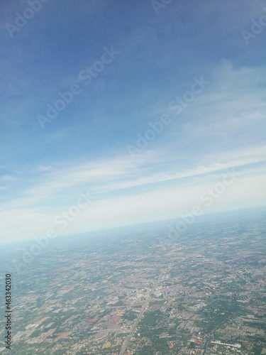 View from airplane window, Phuket, Thailand