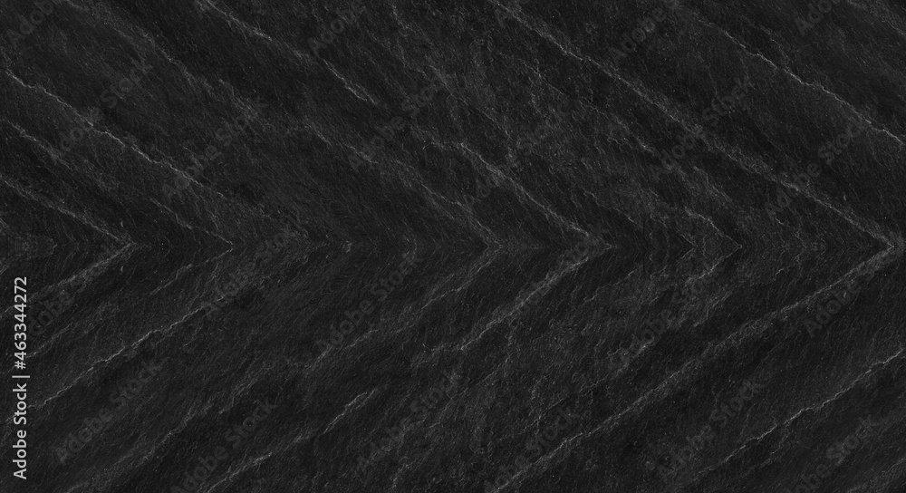 Fototapeta premium Dark gray stone background with copy space. Black grunge banner with rock texture.