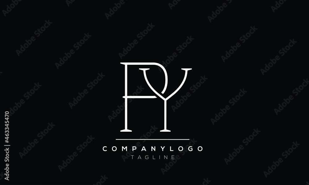 Abstract Letter Initial YP PY Vector Logo Design Template Abstract Letter Initial YP PY Vector Logo Design Template
