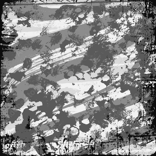 Black and white grunge background. Vector scratched texture