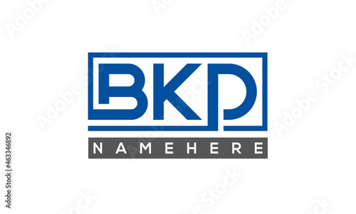 BKD creative three letters logo