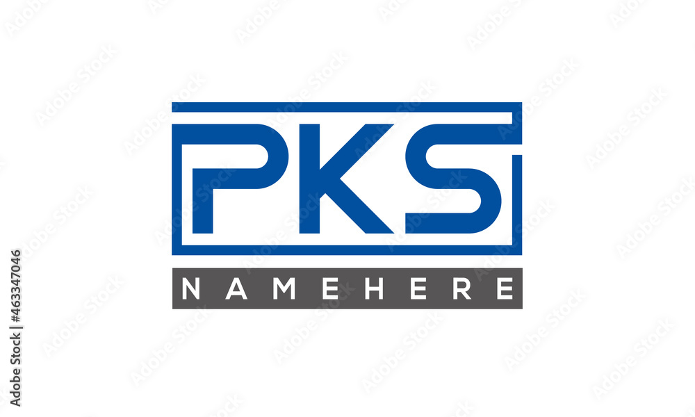 PKS creative three letters logo PKS creative three letters logo