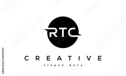 RTC creative circle letters logo design victor photo