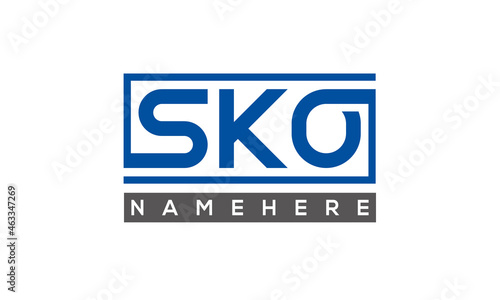 SKO creative three letters logo