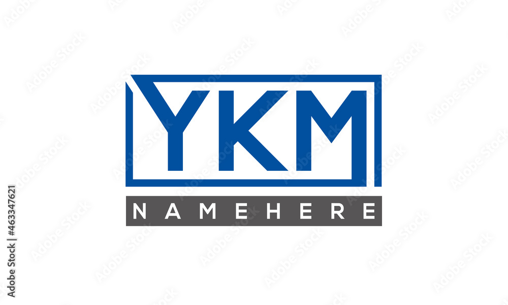YKM creative three letters logo YKM creative three letters logo