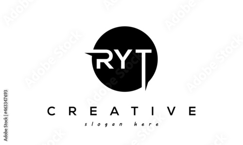 RYT creative circle letters logo design victor photo