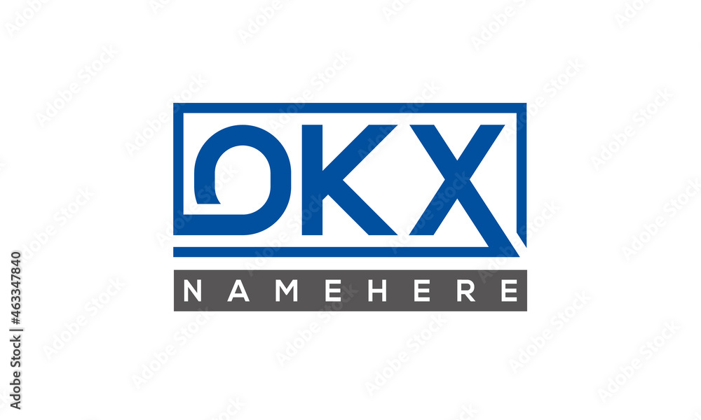 OKX creative three letters logo OKX creative three letters logo
