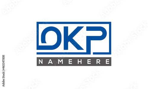 OKP creative three letters logo	