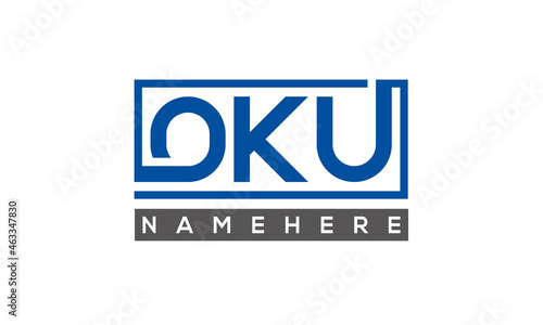 OKU creative three letters logo	 photo