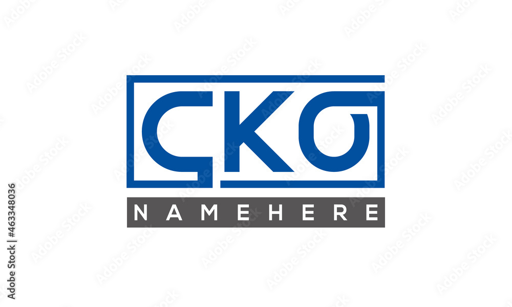 CKO creative three letters logo CKO creative three letters logo