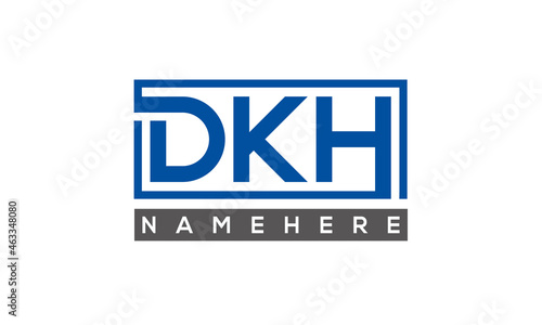 DKH creative three letters logo 