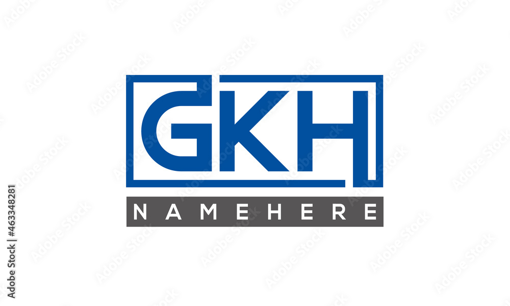 GKH creative three letters logo GKH creative three letters logo