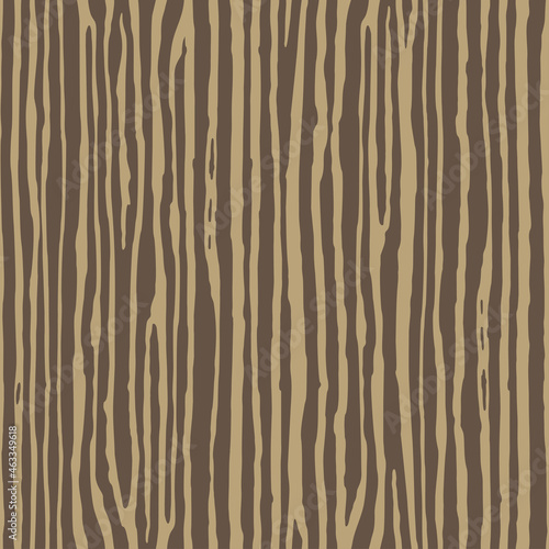 Brown red wooden surface with dense fibre. Natural wood grain texture. Seamless pattern. Vector background. Tree wallpaper