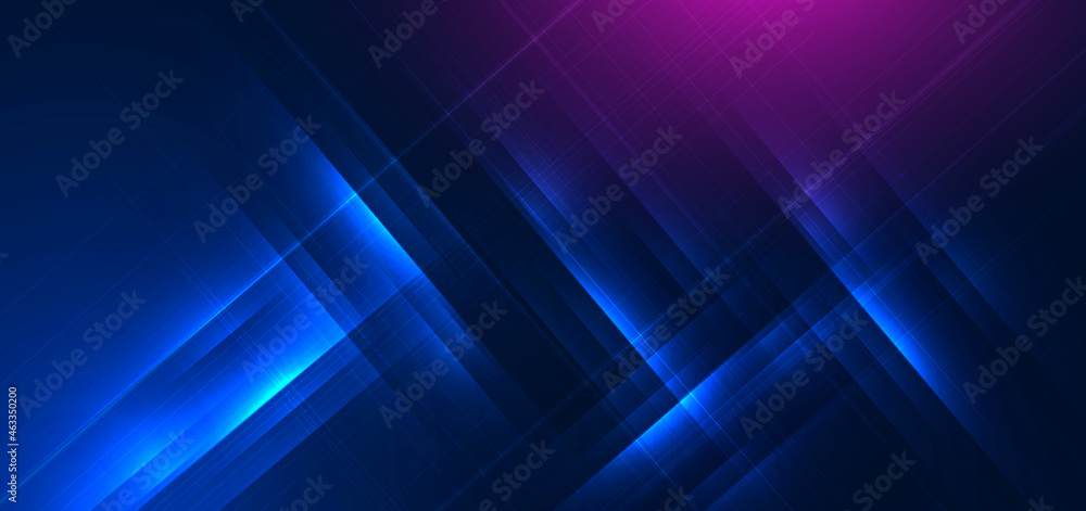 Abstract dark blue and pink gradient futuristic background with ...