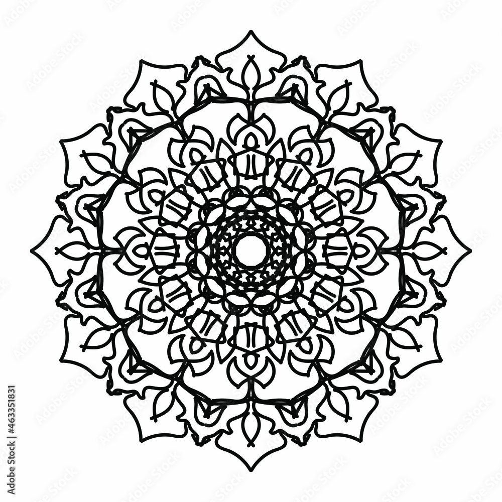 Vector round abstract circle. Mandala style. Vector round abstract circle. Mandala style.