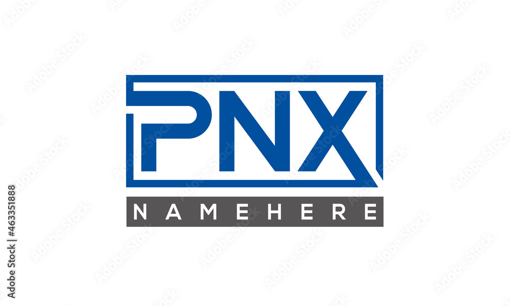 PNX creative three letters logo PNX creative three letters logo