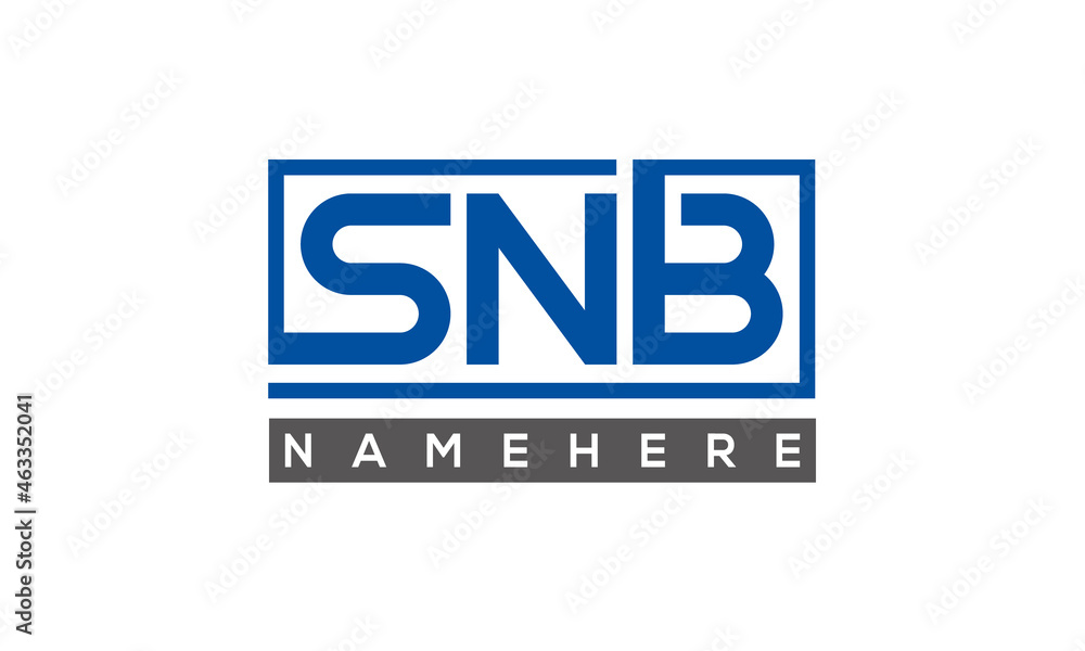 SNB creative three letters logo SNB creative three letters logo