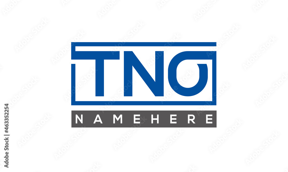TNO creative three letters logo TNO creative three letters logo