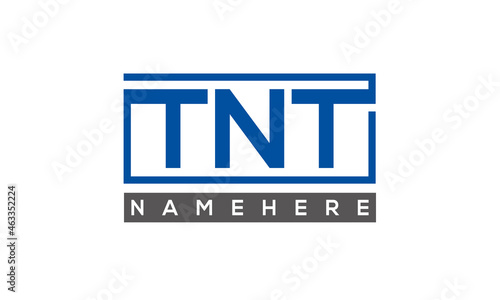 TNT creative three letters logo 