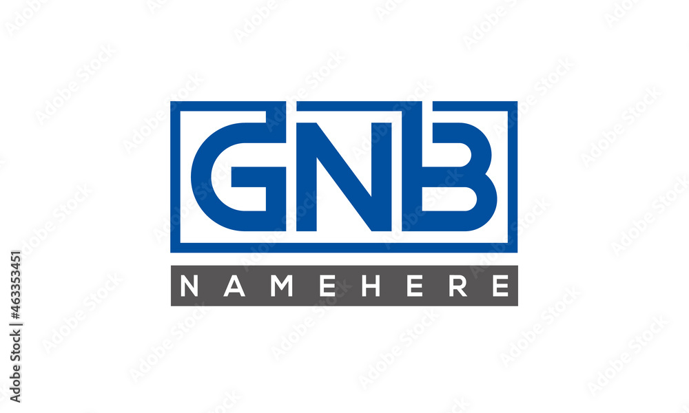 GNB creative three letters logo GNB creative three letters logo