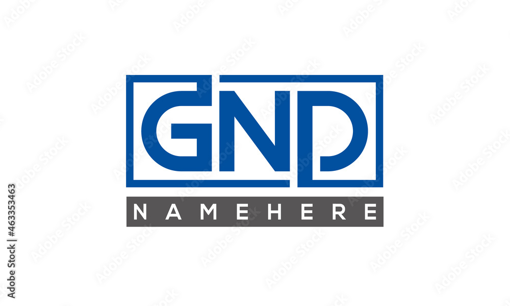 GND creative three letters logo GND creative three letters logo